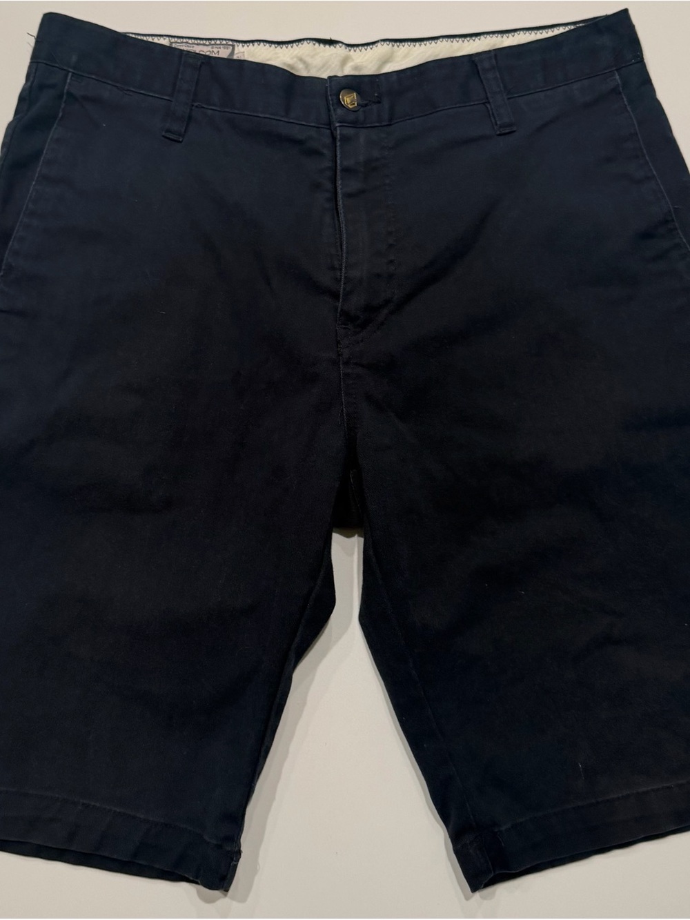 Volcom Men's Navy Flat-Front Shorts